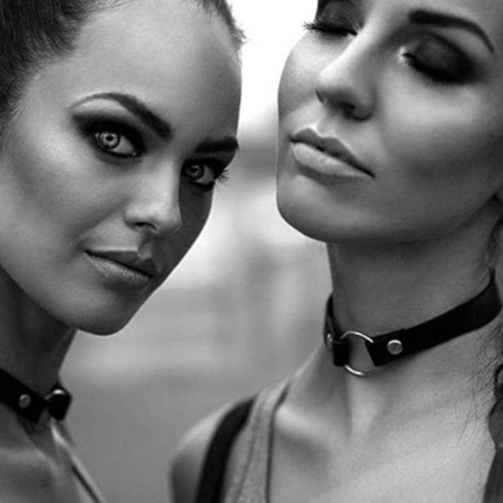 Hot Topic Adjustable Leather Choker Colar Necklace - Picture 5 of 8